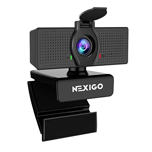 NexiGo N60 1080P Webcam with Microphone, Software Control & Privacy Cover, USB HD Computer Web Camera, Plug and Play, for Zoom/Skype/Teams, Conferencing and Video Calling